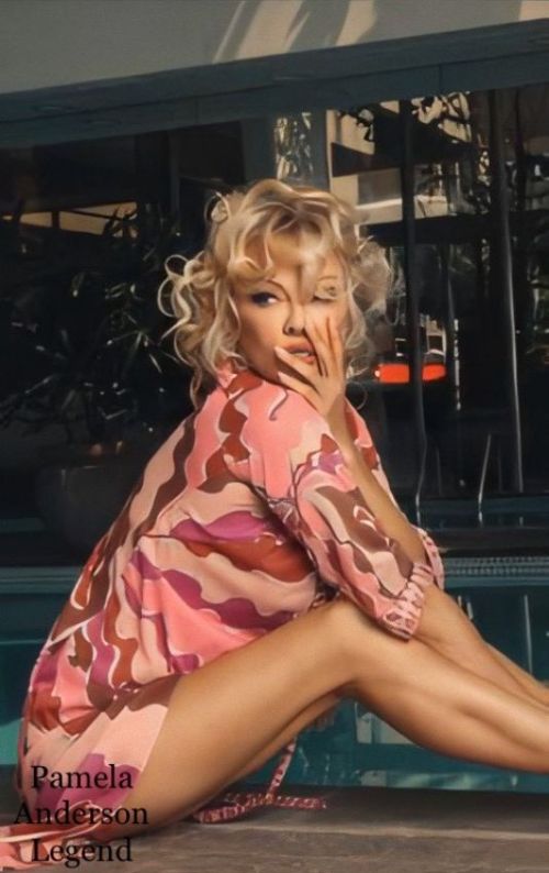 Pamela Anderson at a Photoshoot, 2020 Issue 7