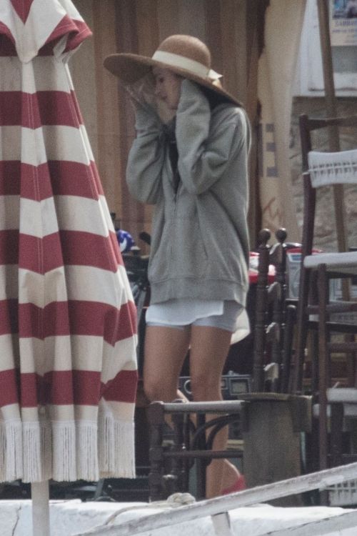 Dakota Johnson on the Set of The Lost Daughter in Greece 2020/10/20