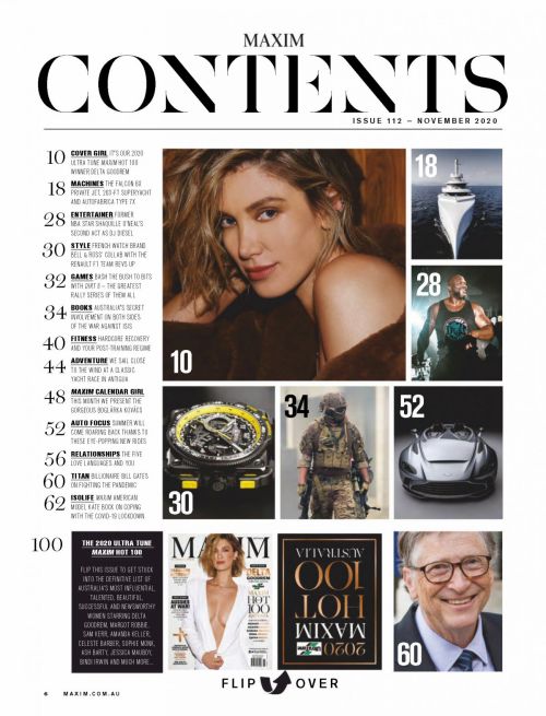 Delta Goodrem in Maxim Magazine, Australia November 2020