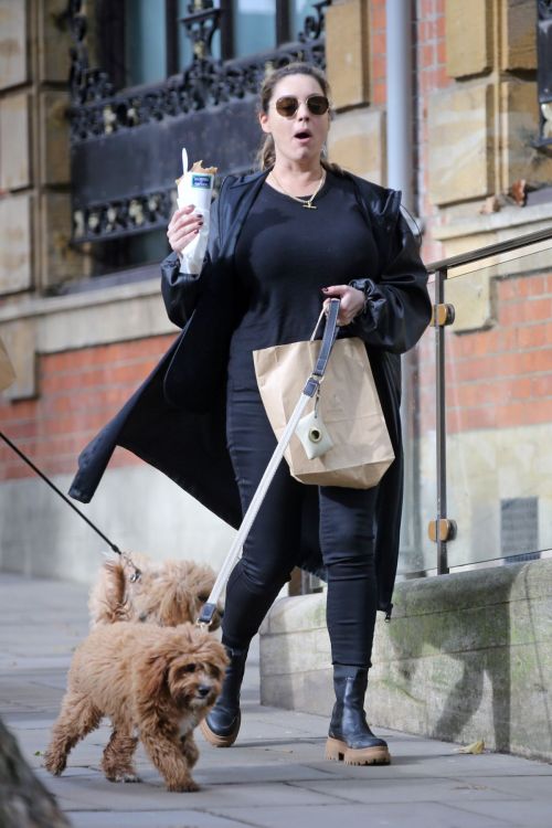 Kelly Brook Out with Her Dog in Hampstead 2020/10/22 1