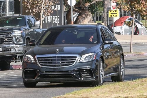 Ana de Armas and Ben Affleck Out Driving Their Mercedes in Los Angeles 2020/11/27