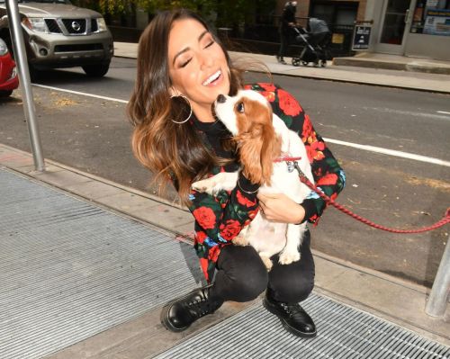 Bianca Peters enjoys with her dog Out and About in New York 2020/11/25