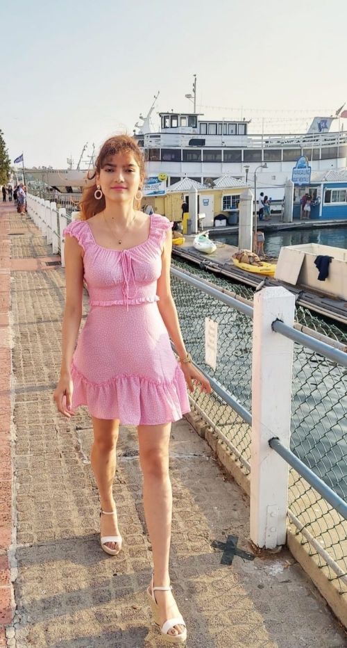 Blanca Blanco in Pink Short Dress Out at a Beach in Malibu 2020/11/22 1