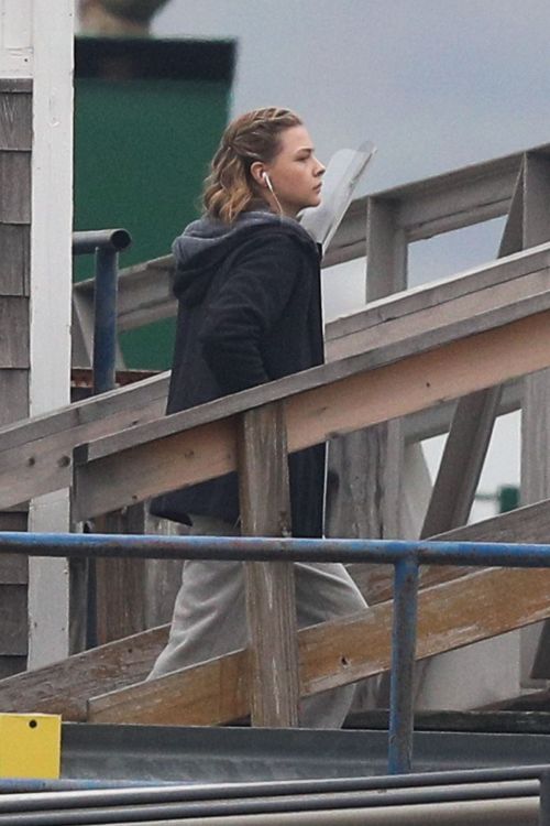 Chloe Grace Moretz During Filming in East Boston 2020/10/29