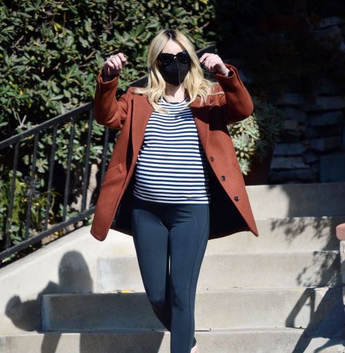 Pregnant Emma Roberts Out on Thanksgiving Day in Los Angeles 11/25/2020