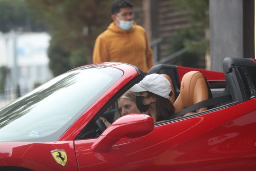 Vanessa Hudgens Drives Her Ferrari Out in West Hollywood 2020/11/23 3