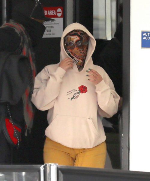 Cardi B seen in Full Face Mask at LAX Airport in Los Angeles 11/24/2020 1