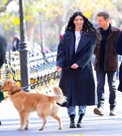 Hailee Steinfeld on the Set of Hawkeye in New York 12/03/2020 4