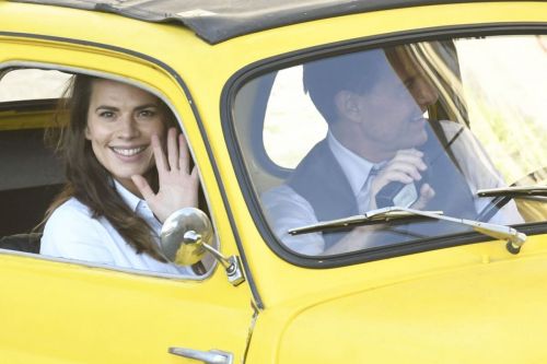 Hayley Atwell and Tom Cruise on the Set of Mission Impossible 7 in Rome 11/25/2020 10