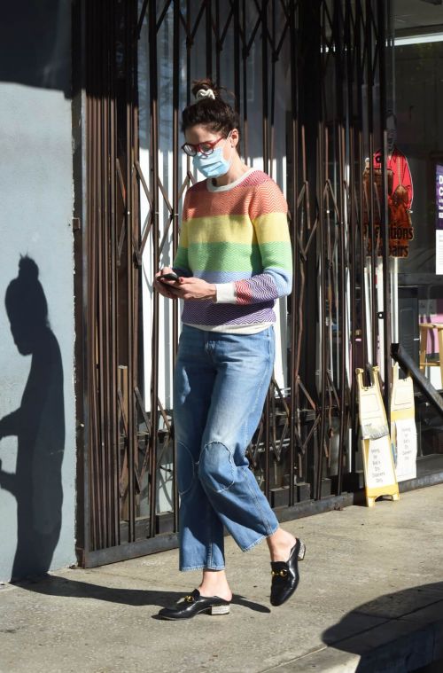 Michelle Monaghan in Colorful Sweater Out and About in Los Angeles 12/02/2020 3