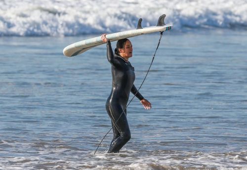 Michelle Rodriguez in Surfing in Malibu Beach 12/03/2020 3