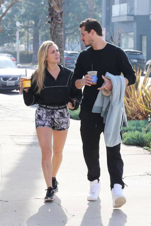 Cassie Scerbo and Boyfriend Gleb Savchenko Out for Coffee in Los Angeles 02/11/2021