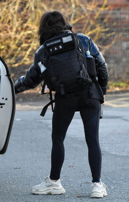 Faye Brookes Leaves Training Session in Manchester 02/10/2021 2