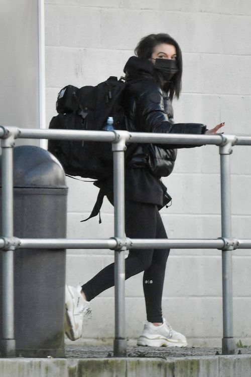 Faye Brookes Leaves Training Session in Manchester 02/10/2021 4