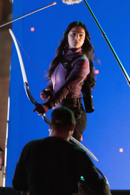 Hailee Steinfeld on the Set of Hawkeye in Atlanta 02/10/2021 1