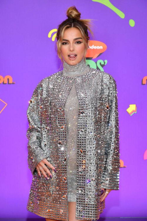 Addison Rae showcased her legs in silver dress at Nickelodeon