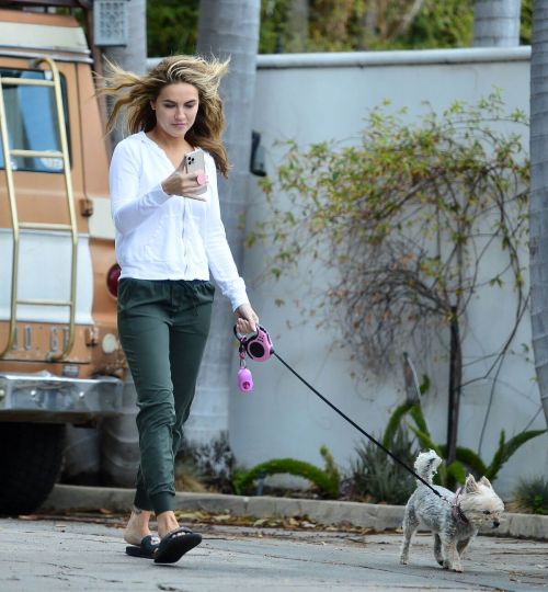 Chrishell Stause Stepped Out with Her Dog in Los Angeles 03/10/2021 1