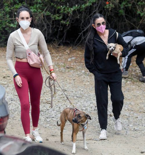 Demi Moore and Rumer Willis Out with their Dog for Hiking in Los Angeles 03/09/2021 6