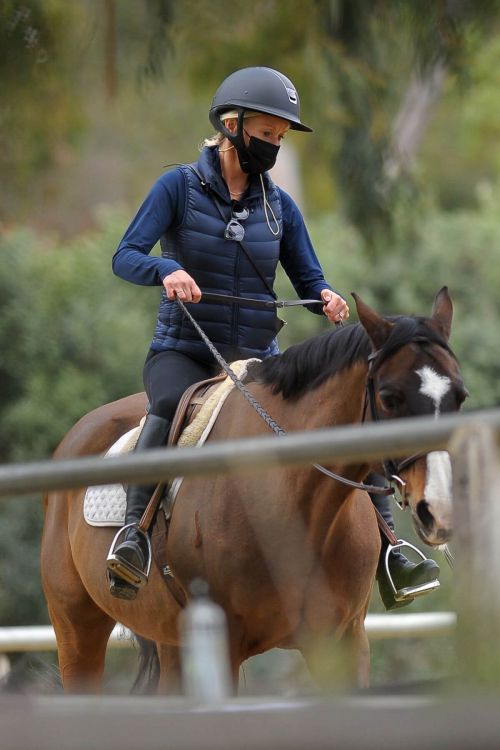 Julia Carey Horse Riding Session in Pacific Palisades 03/25/2021 5