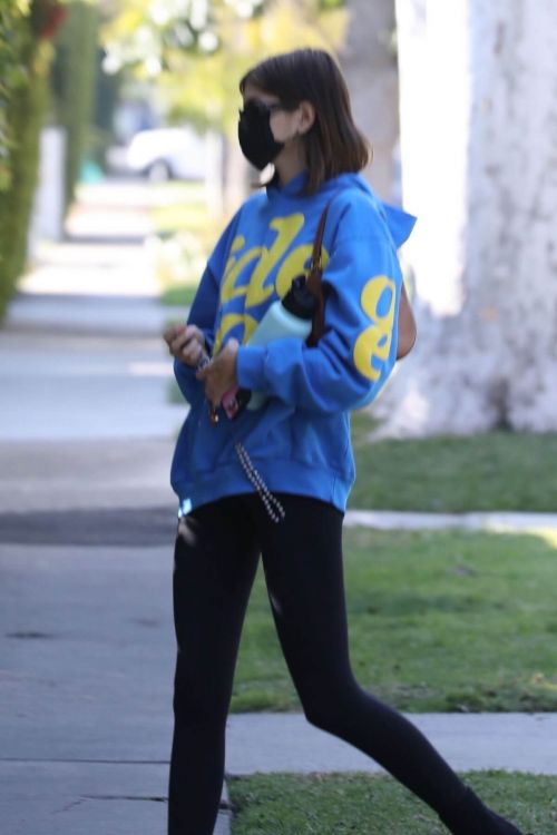 Kaia Jordan Gerber Arrives at Morning Pilates Class in West Hollywood 03/13/2021 5