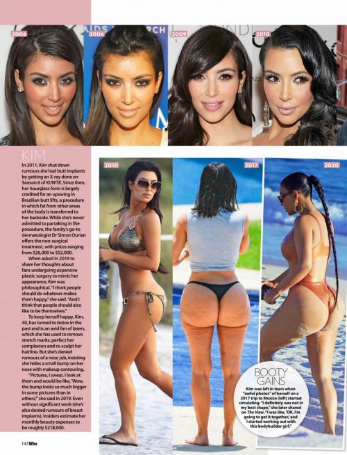 Kim Kardashian, Kendall and Kylie Jenner in Who Magazine, March 2021 6