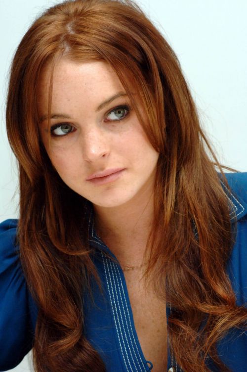 Lindsay Lohan Throwback Pictures of Just My Luck Press Conference 04/28/2006 1