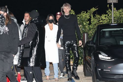 Megan Fox and Machine Gun Kelly Arriving at Nobu in Malibu 03/13/2021 5