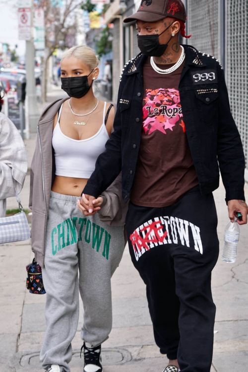 Pia Mia Out for Shopping on Melrose in West Hollywood 03/14/2021 2