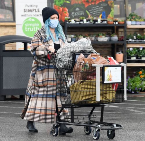 Pregnant Hilary Duff Out for Groceries Shopping in Los Angeles 03/11/2021 2