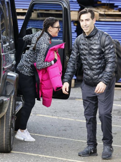 Rebekah Vardy and Andy Buchanan Out and About at Nottingham Ice Rink 02/23/2021 4