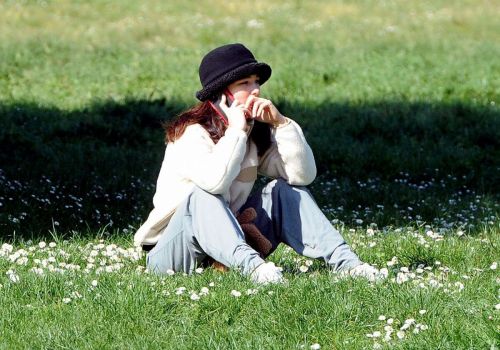 Matilda De Angelis Steps Out at a Park in Rome 03/21/2021 5