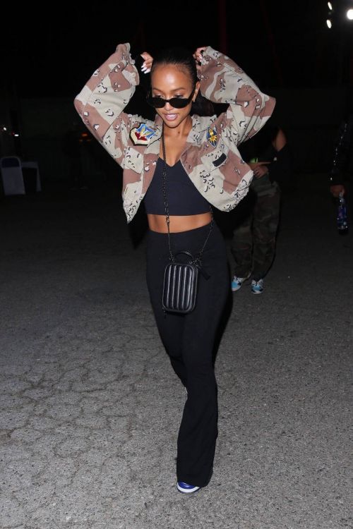 Karrueche Tran night out at Space Jam Party in the Park in Valencia 06/30/2021 3