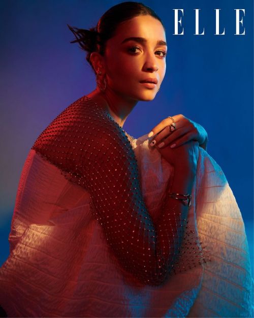 Alia Bhatt Cover Photoshoot in Elle Magazine, October 2021 Issue 2