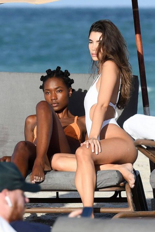 Cindy Mello and Sym Simma at Bikini Photoshoot in Miami 11/14/2021 11