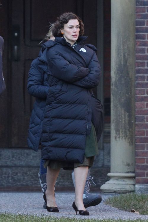 Keira Knightley on the Set of Boston Strangler in Cambridge 3