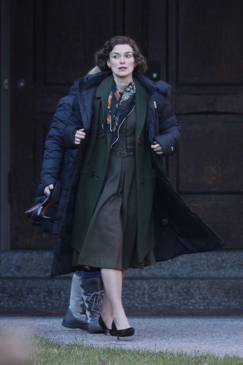 Keira Knightley on the Set of Boston Strangler in Cambridge 5