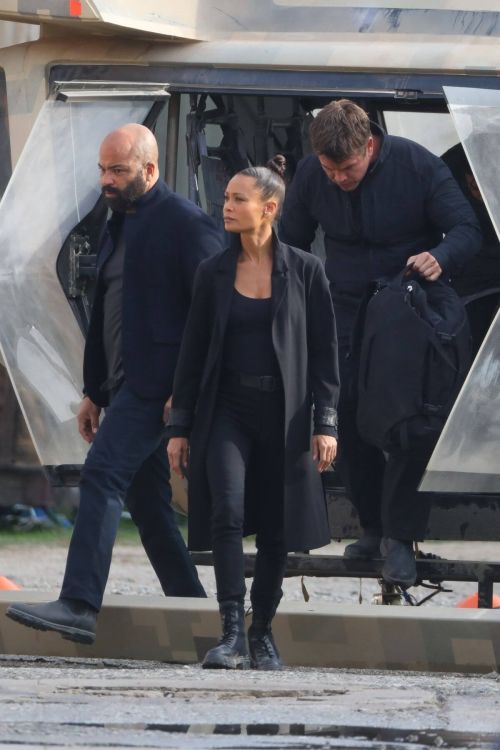 Thandiwe Newton on the Set of Westworld in Los Angeles 11/19/2021 3