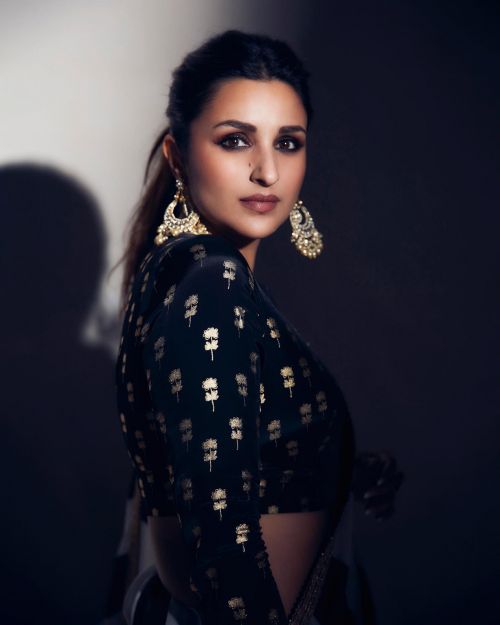 Parineeti Chopra wears Zebra Printed Saree for Photoshoot, February 2022 1