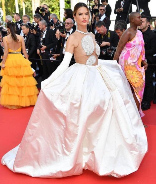 Alessandra Ambrosio seen in Stephane Rolland Dress at 2022 Cannes Film Festival Day 01, May 2022