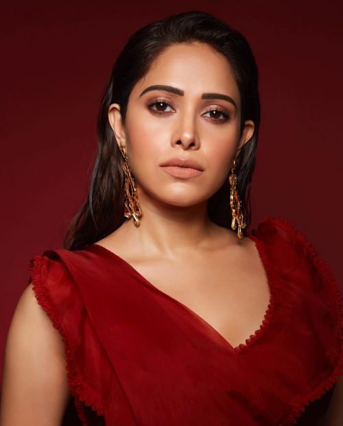 Nushrratt Bharuccha Portrait Photoshoot in Red Dress, April 2022 4