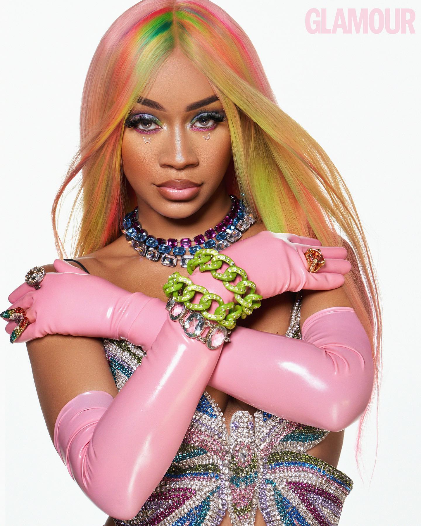 Saweetie Cover Photoshoot for Glamour Magazine UK, May 2022 Issue