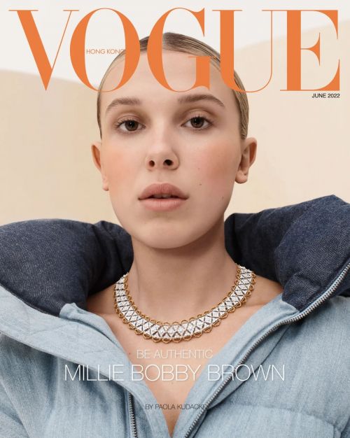 Millie Bobby Brown photoshoot for Vogue Hong Kong Magazine, June 2022 Issue 5