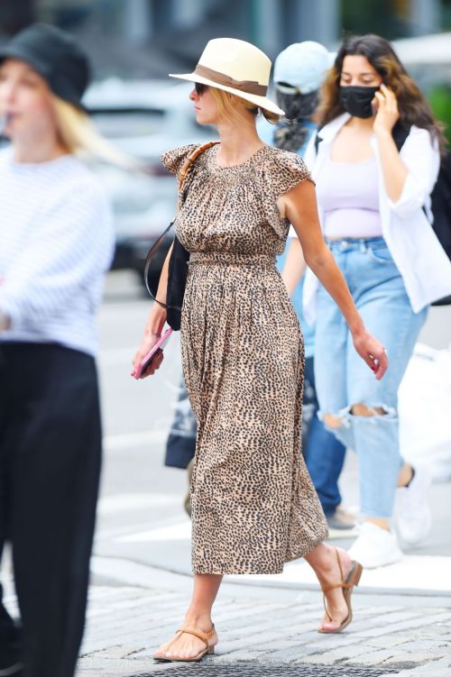 Nicky Hilton seen in Animal Printed Long Dress Day Out in New York 1