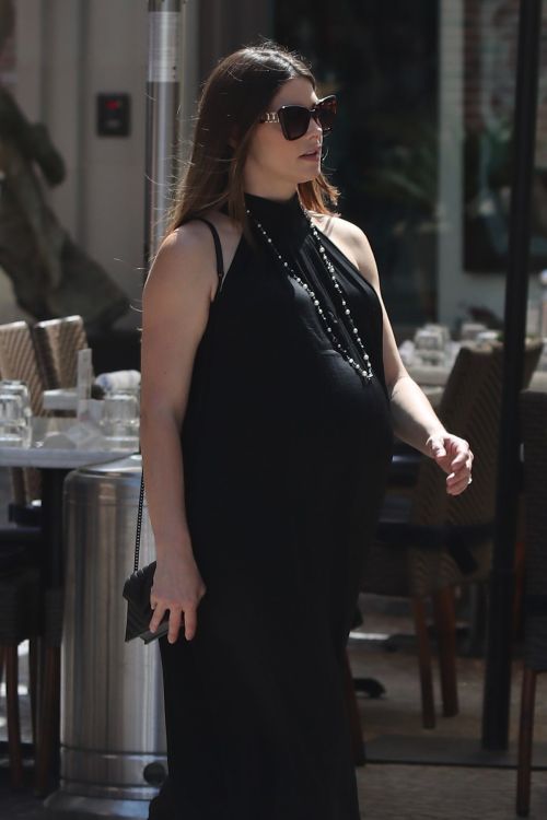 Pregnant Ashley Greene seen in Black Dress During Shopping at Tiffany & Co in Beverly Hills, Sep 2022 1