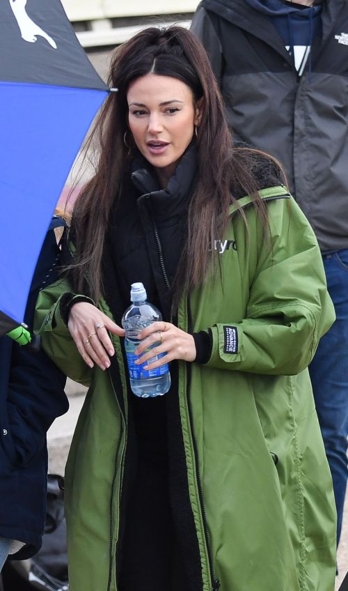 Michelle Keegan seen on the Set of Brassic in Blackpool, Nov 2022 2