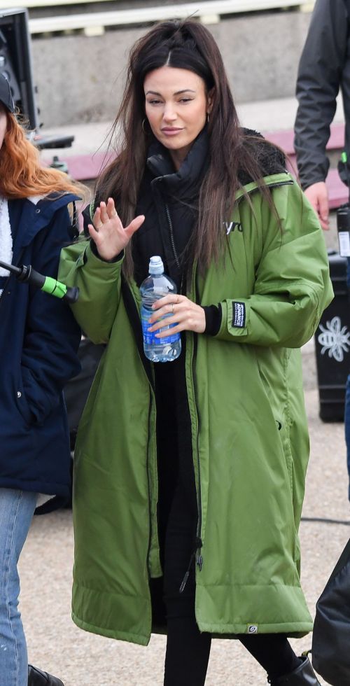 Michelle Keegan seen on the Set of Brassic in Blackpool, Nov 2022 3