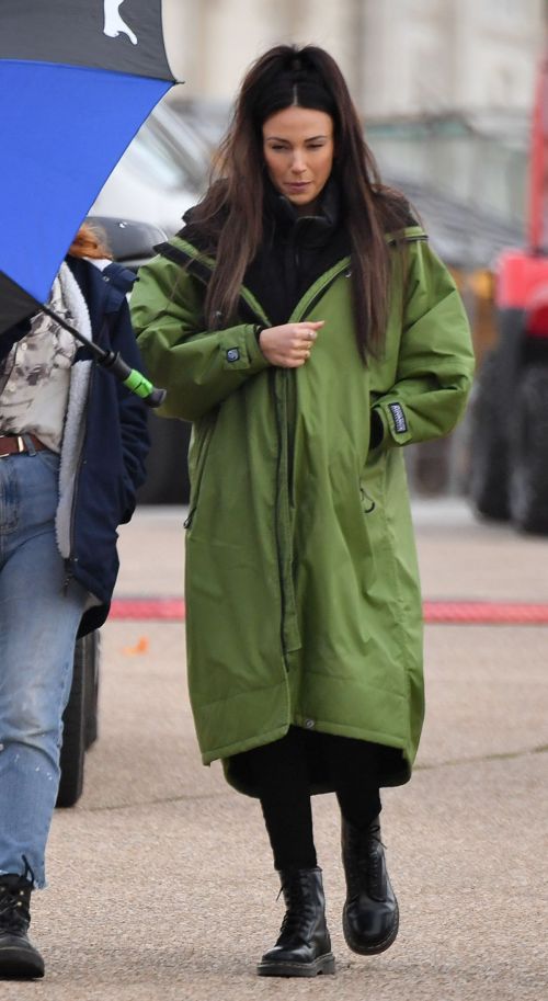 Michelle Keegan seen on the Set of Brassic in Blackpool, Nov 2022 4