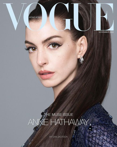 Anne Hathaway Cover Photo Shoot for Vogue Hong Kong Magazine, Oct 2022 5