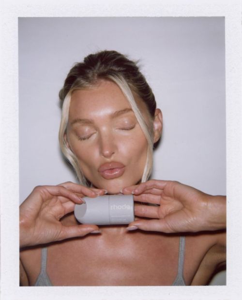 Elsa Hosk promotes Rhode Peptide Glazing Fluid During Photo Shoot, Feb 2023 4