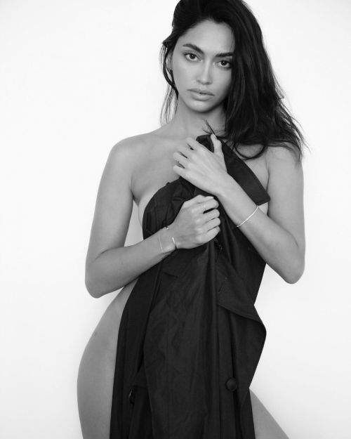 Ambra Gutierrez Portrait Photoshoot Wearing Calvin Klein Black Lingerie in Miami, Florida 1